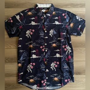 Men's Samurai Stormtrooper Star Wars Button Up, Medium